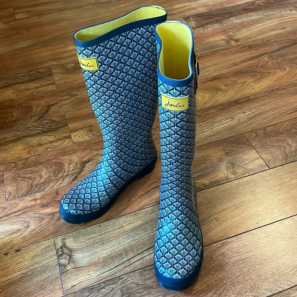 Joules Size 10 US tall rain boots